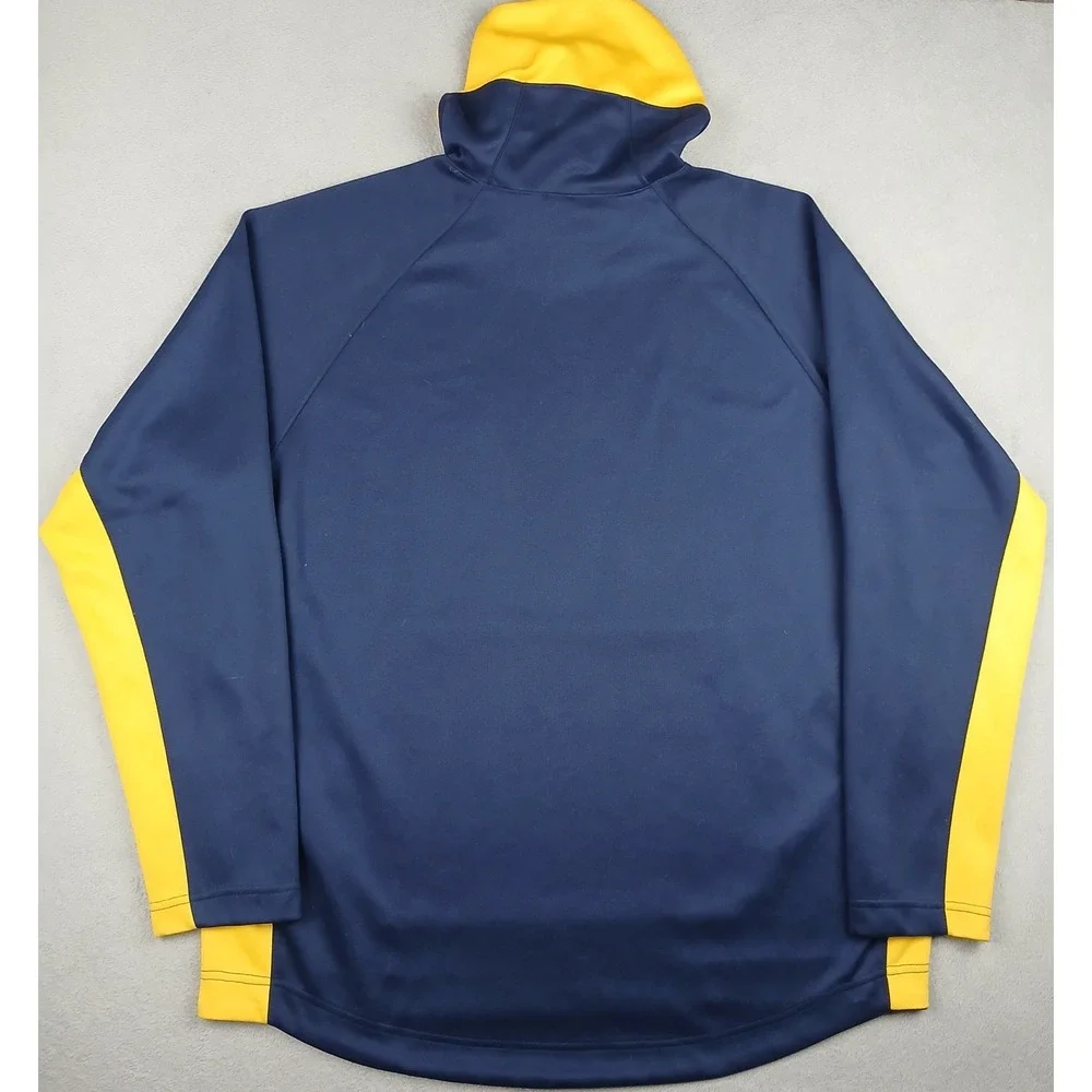 Jordan Marquette Golden Eagles Hoodie Mens XL Blue Yellow Basketball Sweatshirt